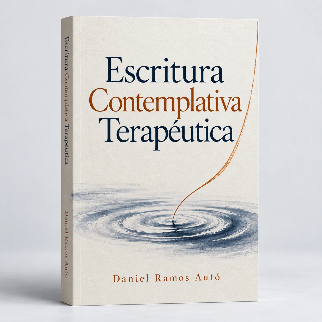 Mockup provisional del libro Escritura Contemplativa Terapéutica, de Daniel Ramos Autó