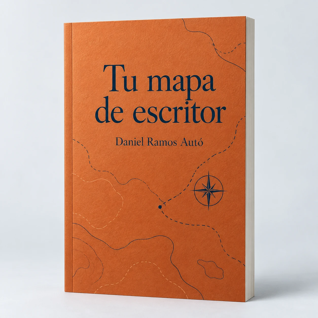 Mockup provisional del libro Tu mapa de escritor, de Daniel Ramos Autó